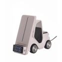 Беспроводное зарядное устройство DriveCharge 15W с подсветкой и часами для вашего логотипа Фото 2